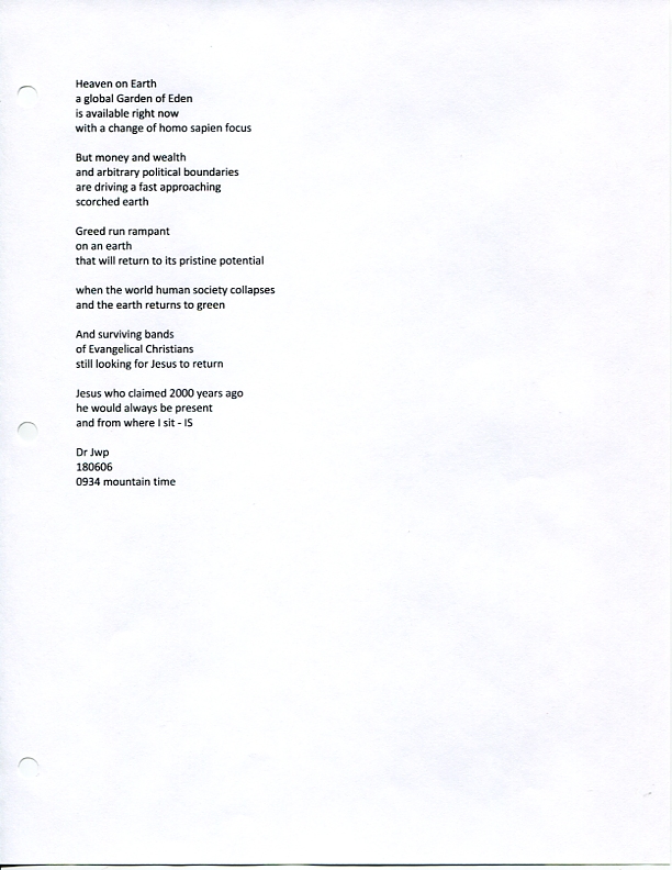 John WorldPeace Poems 2018